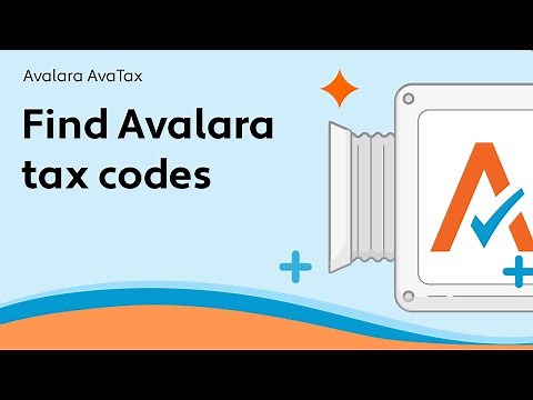 Find Avalara tax codes - AvaTax