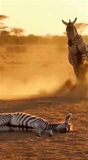 Zebra’s Explosive Back Kick Sends Lion Fleeing | #ZebraRescue #WildlifeClash