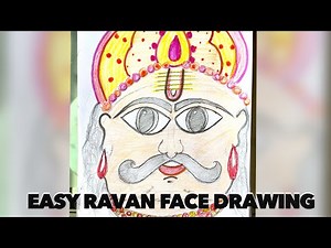Ravan face drawing / How to draw Ravan face