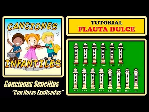 Cinco Canciones Infantiles en Flauta Dulce (Tutorial Ilustrado)