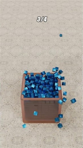Oddly Satisfying Rigid Body Collision in Blender✴️🟩#3danimation#simulation #asmr #shorts