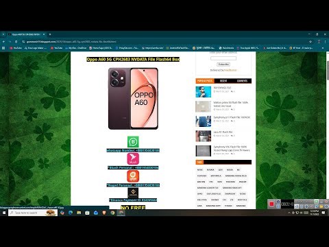 Oppo A60 5G CPH2683 NVDATA File Flash64 Box #nvdata #flash64