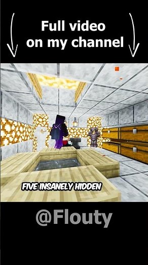 5 Most SECRET bases in minecraft (99% invisible) #shorts #minecraft