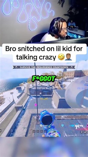 Toxic Kid Gets Snitched on 🤣🤦🏽‍♂️ #warzone #callofduty #gaming #shorts