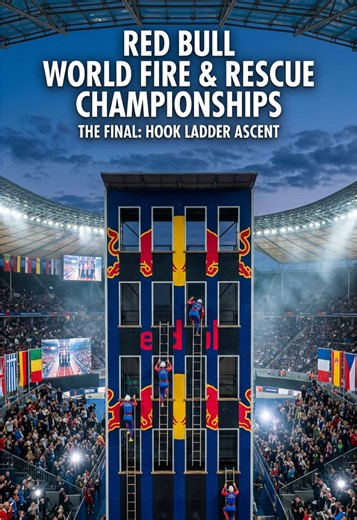 RED BULL WORLD FIRE & RESCUE CHAMPIONSHIPS THE FINAL: HOOK LADDER ASCENT😬😳