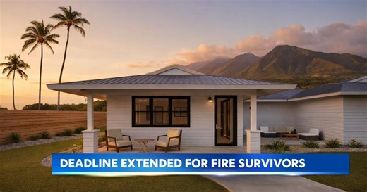 Maui rebuild program extends deadline for fire-hit homeowners