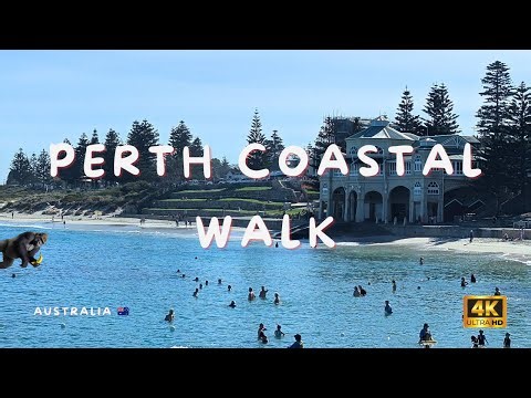 Perth Coastal Walking Tour (4K) | Cottesloe Beach | - Western Australia 🇦🇺