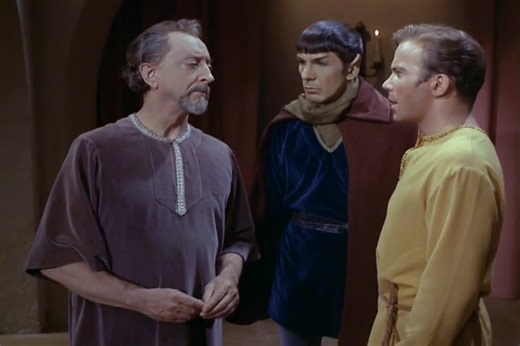 Starfleet Records. Starfleet Personnel: James T. Kirk, Captain of the USS Enterprise NCC-1701. Klingon-Federation War (Code One). Organians. Stardate: 3198.4-3201.7 (2267) The Organians provide Kirk and Spock with native clothing, but take away their weapons. Kirk is now a Baroner, a prominent Organian citizen, while Spock is a Vulcan merchant dealing in kevas and trillium. But Kor (leader of the Klingon occupation forces) considers Spock a spy, since Vulcans are members of the Federation, and t