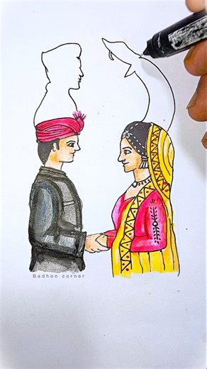 Hidden Truth Couple Drawing 🎭 💔| Symbolic Art #deepmessage #sadreality #couplestatus #art #shorts