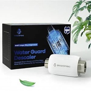 Salt Free Water Descaler, Water Heater Softener, Prevent Scale Buildup On Water Heaters, Faucet, Smart Toilet & Washer, Scale Inhibitor Inline System, 3-Year Durability, 1/2" Connector