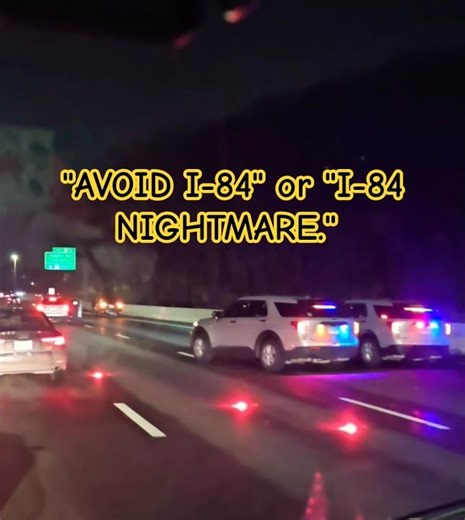 "Why I-84 is a NIGHTMARE right now 🚛 #highway #caraccident #grind #deliverydriver #shorts #cops
