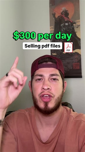 Selling pdf files can make you an extra 1-5k per month