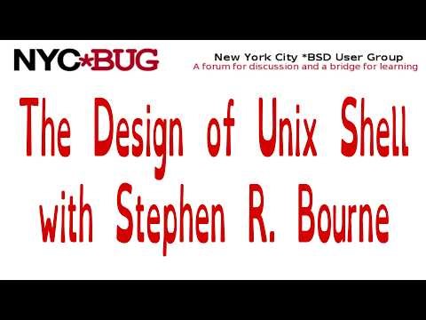 NYC*BUG May 2026: The Design of Unix Shell, with Stephen R. Bourne