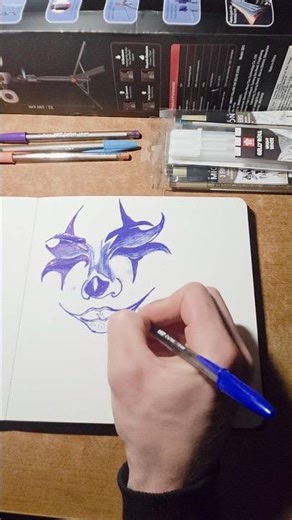 Joker Girl Face Drawing/Sketch #Joker #Girl #Face #Sketching #rec