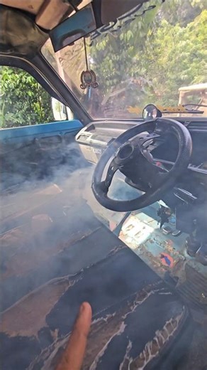 mobil pak guru keluar asap obod #trendingshorts