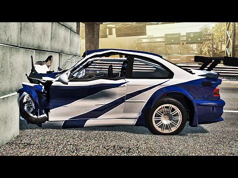 NFS MOST WANTED COM A FÍSICA ABSURDAMENTE REALISTA!! (BeamNG Drive)