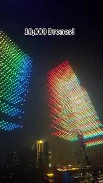 10,000 Drones Light Up the Sky! 🤯🔥 INSANE Drone Show #droneshow #drone #dji