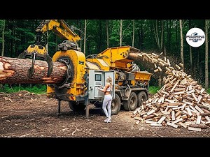 25 Jaw-Dropping Firewood Processors in Action | Dangerous Homemade Wood Cutting Machines #1