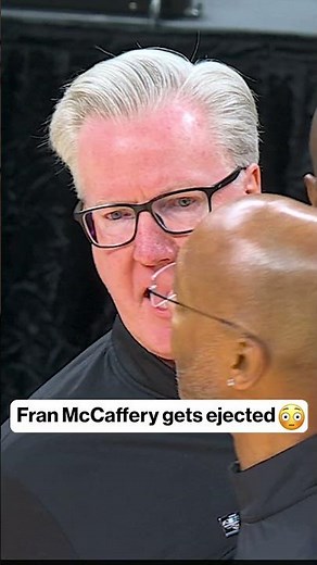 Fran McCaffery gets ejected after receiving two quick techs 😳 #iowa #mbb #ejection #basketball