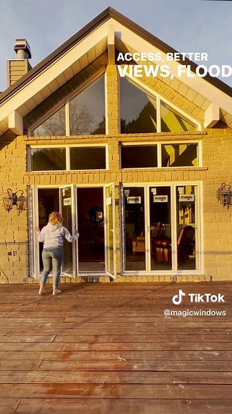 Are you looking to upgrade your home? Why not start with the Magic Window Wall! #homedecor #homedesign #design #luxury #decor #magic #windows #bifolddoors #patiodoors #bifoldingdoor #bettersmarterwindows #homeimprovement #style #windowreplacement