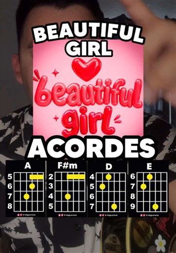 Beautiful Girl chords for guitar - Beautiful Gift requintos