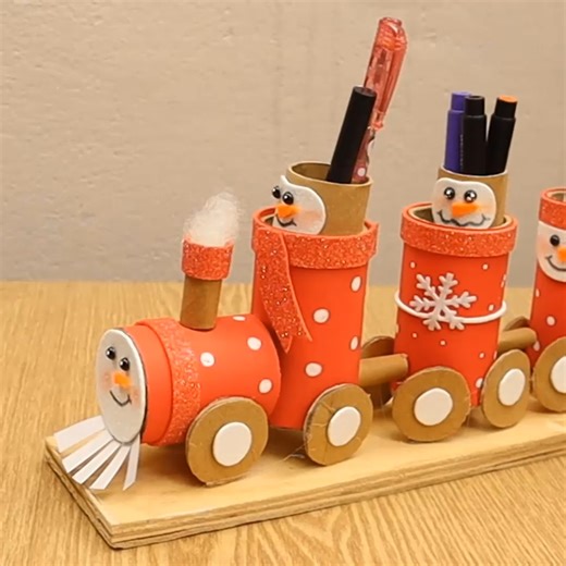 583K views · 6.3K reactions | DIY Christmas train made from toilet paper rolls | Life and Fun Story | Facebook