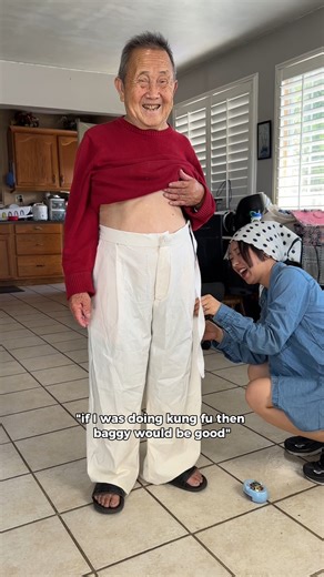 Sewing pants for my grandpa from scratch! 50% off Guggenhein scissors: https://www.guggenhein.com/products/super-scissors-coolirpa #sewingproject #handmade #tailormade | Coolirpa