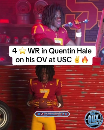 No. 1 WR in California Quentin Hale looked right at home in USC’s Cardinal & Gold 👀✌️