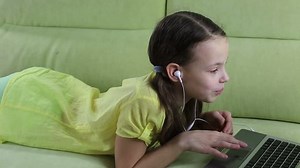 Emotional Little Girl Talking On Skype Stock Footage Video (100% Royalty-free) 14789272 | Shutterstock