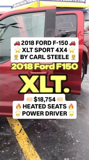 Carl Steele presents a 2018 Ford F-150 XLT Sport with 114,000 miles