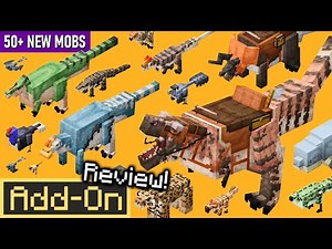 DINOSAUR ERA ADDON Brings 50+ Dinos to Minecraft Bedrock Edition in-depth review