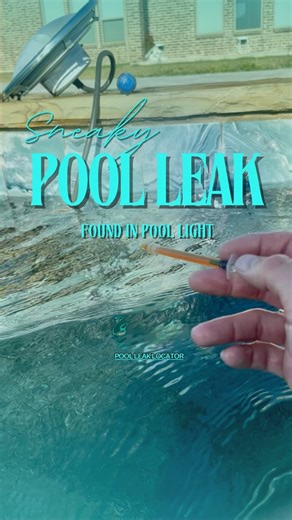 Swimming Pool Leak Detection on Instagram: "This customer had already tried multiple leak detections, and no one could find the issue. But when I came out, we finally found the culprit: a tiny, super sneaky leak hiding in the pool light ring. The trick was using a needle and dye technique. Normally, you’d see dye get pulled in right away if there’s a leak. But this leak was so minuscule that it didn’t react at first. Instead, I inserted the needle between the light ring and the plaster. Once I i