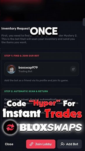 How To Import Your Inventory In Bloxswaps! #bloxswaps #murdermystery2 #trendingshorts #roblox #fypシ゚