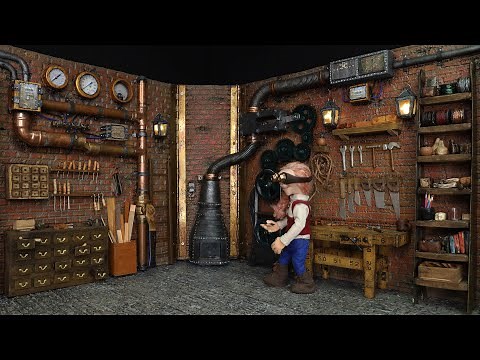 How to make a miniature Steampunk set for stop motion animation