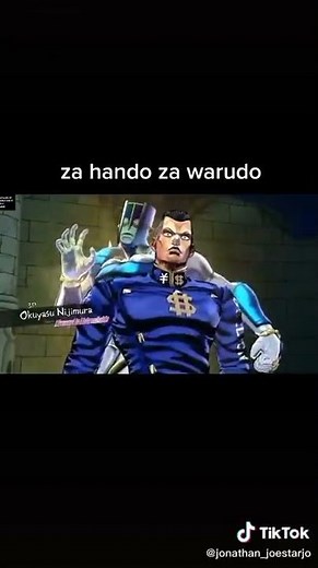 JoJo MEME - ZA HANDO ZA WARUDO - Edit - | #JoJo #jjba #jojokes #jojomemes #meme #jojopart6 #amv #jo