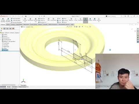 SolidWorks Mechanical Design Shock Absorber Spring Seat Tutorial
