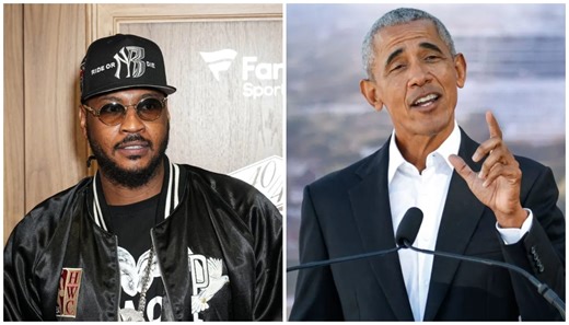 Carmelo Anthony On Playing Ball With Obama: "You Can't Foul Him... Snipers And Sh-t In There"
