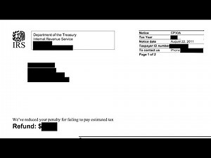 How to understand your CP30A Notice (IRS reduced or removed your underpayment of tax penalty)