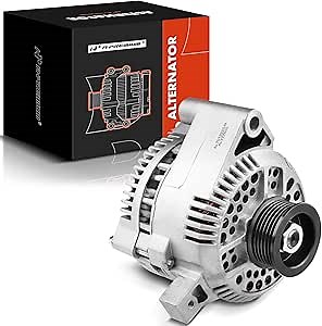 A-Premium Alternator Compatible with Ford F150 F250 F350 1995-1996, E-150 E-250 E-150 Econoline Club Wagon, L6 4.9L, 12V 95Amp CW 6-Groove Pulley, Replace# F2PU10346GA