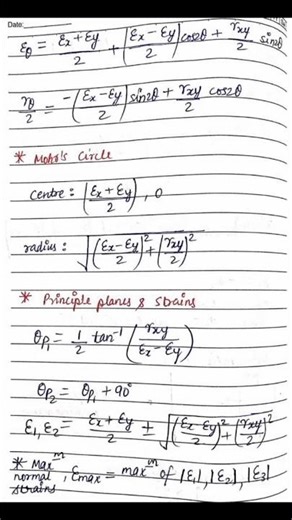 Strength of Materials Short Notes 17| Quick Revision for Exams 🔧📘