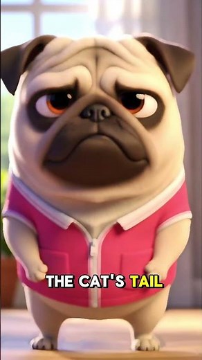 The Cat Lies The Pug Cries! 😂 #catvspug