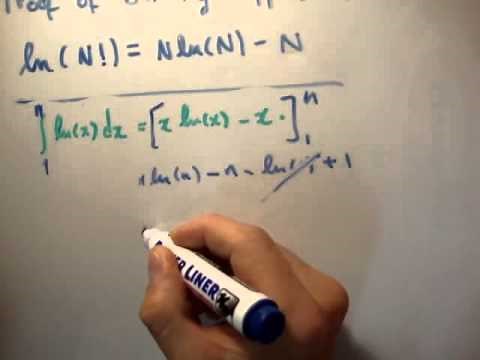 Thermodynamics 11 : Stirling's Approximation Derivation