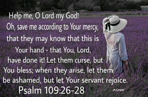 Scripture Reading Time: Psalms 109:26-28