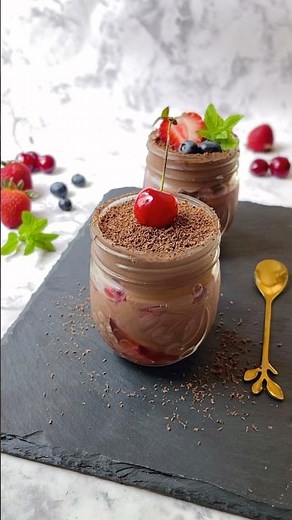 Low-calorie Chocolate Mousse（no heavy cream)