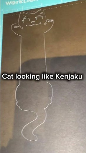 Made this cat bookmark with cardstock | Easy tutorial #cricutdiy #christmasgifts #diybookmark