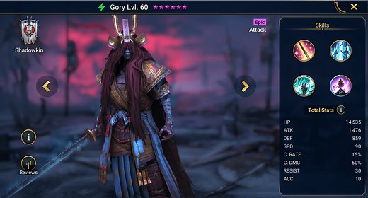 Gory - HellHades - Raid Shadow Legends