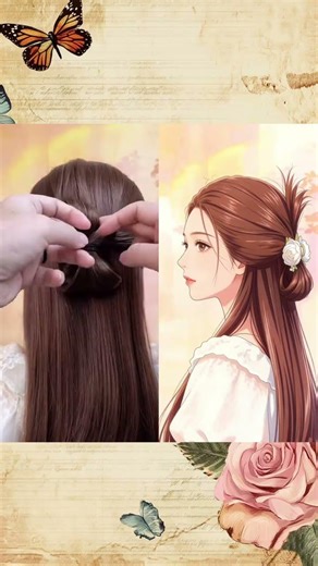 #Compile and distribute tutorials#Everyday hairstyles#Half-tied hair#Simple and good-looki