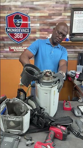 Servicing your back pack motor (change your carbon brush and clean the commutator)