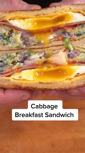 Creative Cabbage Breakfast Sandwich Recipe
