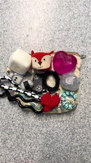 Creative Black and Red Fidget Bag Ideas